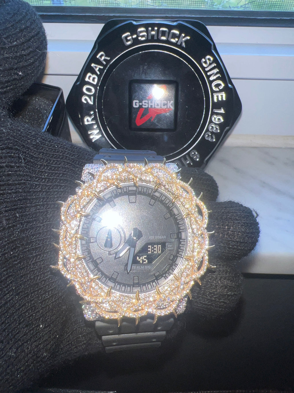 Iced Moissanite G-Shock